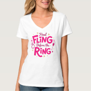 Final Fling Before the Ring Pink Tee
