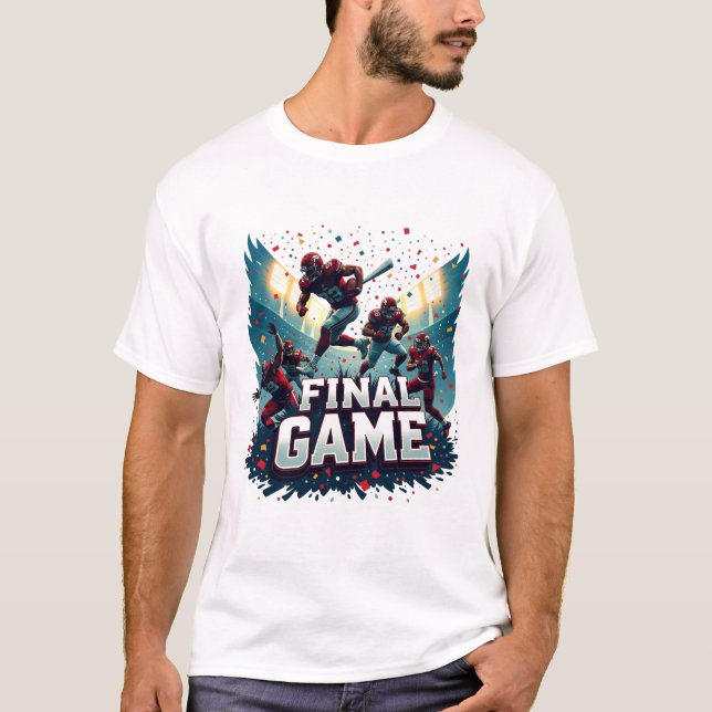 Final Game – Championship Football Action T-Shirt (Front)
