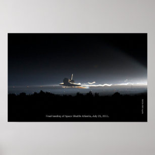 Final Landing of Space Shuttle Atlantis Print