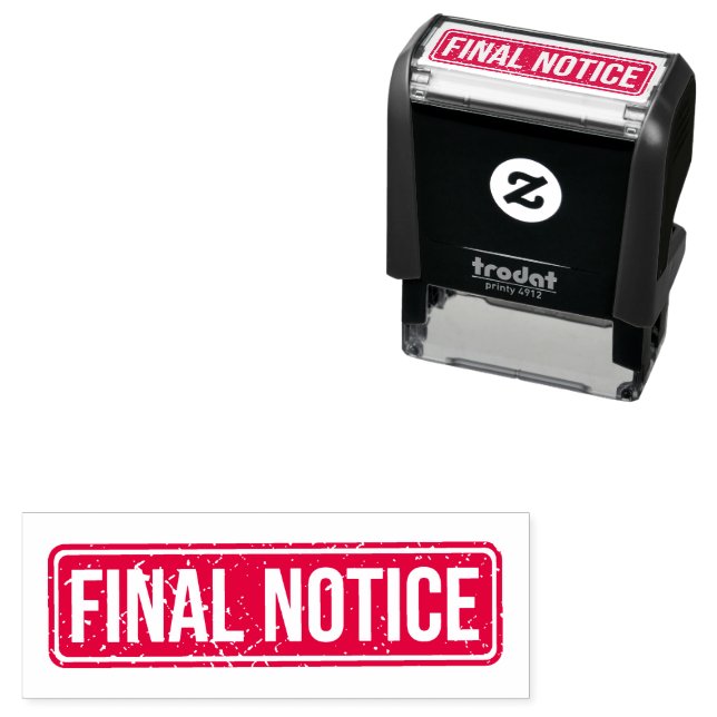 Final Notice Collections Stamp (In Situ)