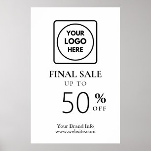 Final Sale   Business Event Logo Store Discount  Poster