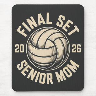 Final Set Senior Mum 2026 Graduation Volleyball  Mouse Mat