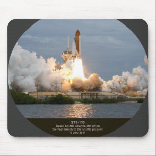 Final Space Shuttle launch STS-135 Atlantis Mouse Mat