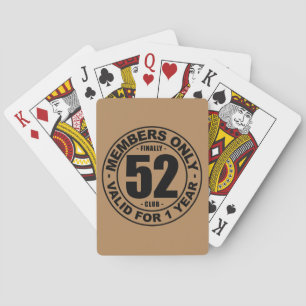 Finally 52 club playing cards