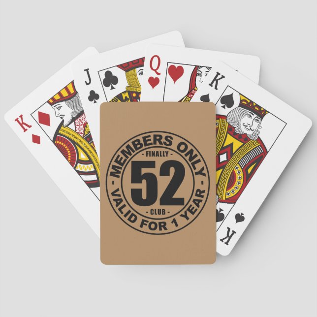 Finally 52 club playing cards (Back)