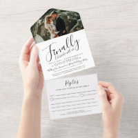 Finally celebrate photo mono belated wedding