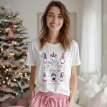 Finally Christmas With My Gnomies Funny Gnomes<br><div class="desc">Make a merry and bright statement with happy thoughts and a positive outlook this Christmas season with our fun, colourful and sparkling gnomes Christmas family t-shirts. Capture the joy of the season with a funny non-traditional Christmas twist. Our Bright cheery colours with neon pinks, bright teals, and fun faux glitter...</div>