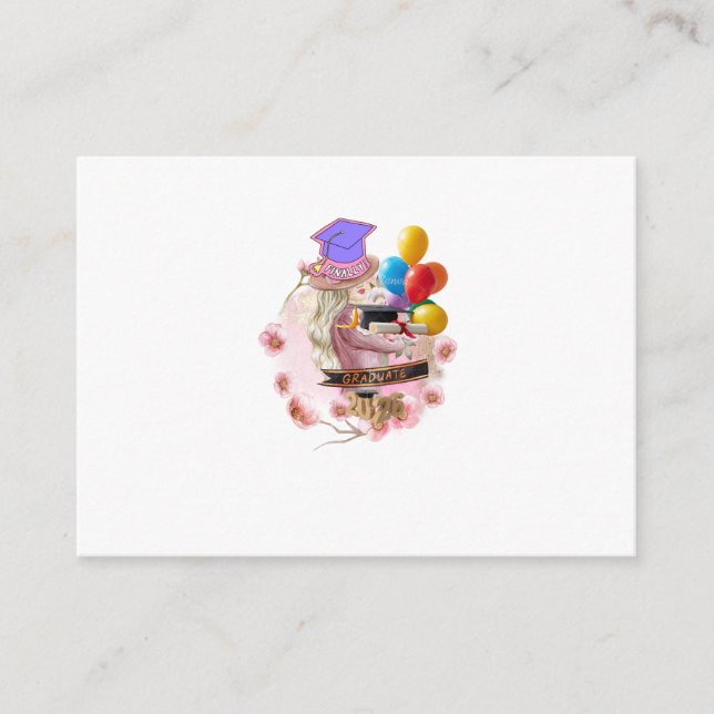 Finally! Class of 2026 Graduate Enclosure Card (Front)