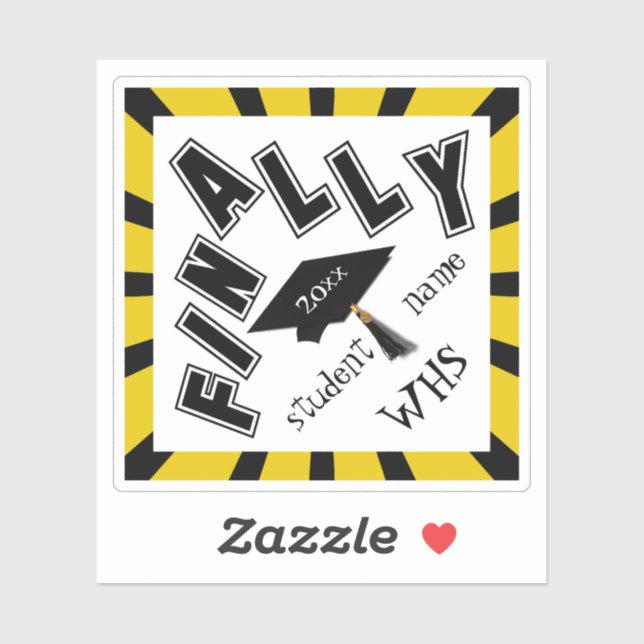 FINALLY Did It!! Black and Gold Graduation (Sheet)