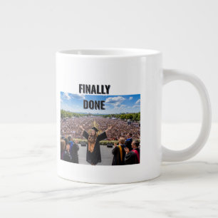 Finally Done Graduation jumbo Mug costomize 2026