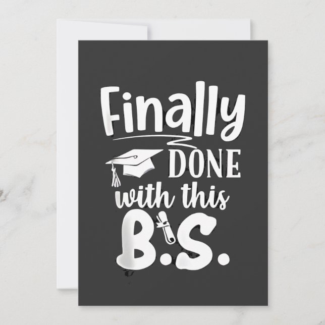 Finally done with this BS Funny graduation 2025 Announcement (Front)