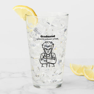 Finally Graduated Mug: Transparent Glass, Humorous Glass
