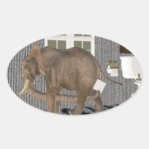 Finally Housebroken Oval Sticker