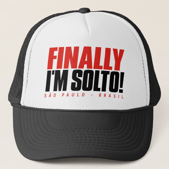 FINALLY I'M SOLTO SÃO PAULO TRUCKER HAT (Front)