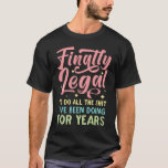 Finally Legal Funny 21st Birthday Bday Celebration T-Shirt<br><div class="desc">When you are of legal age or of adulthood, you can finally do many of the things that were limited, at least legally. If it's your 18th or 21st birthday, the fun design of this garment is perfect for you. Use it at your birthday party! Make your parents and friends...</div>