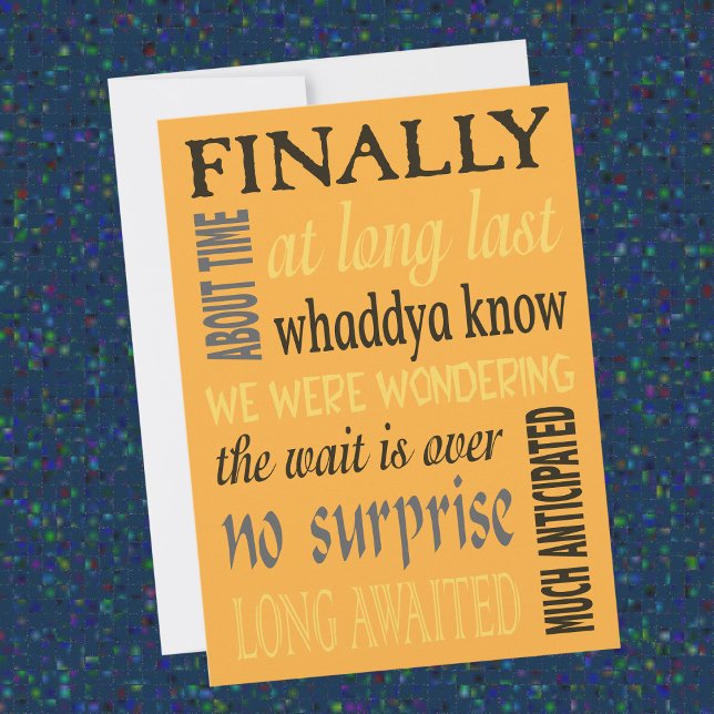 Finally Married Funny Post-wedding Invitation (Creator Uploaded)