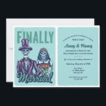 Finally Married Post Wedding Reception Invitation<br><div class="desc">A humourous, post-wedding reception invitation, for a long-anticipated marriage. (Design by Freepik.com). The card is easy to customise with your wording, font and font colour. Not exactly what you're looking for? All our products can be custom designed to meet your needs at no extra charge. Simply contact us at askcottonlamb@gmail.com....</div>