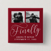 Finally Minimalist Wedding 2 Photo Save the Date