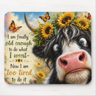 Finally Old Enough Cow Mouse Mat