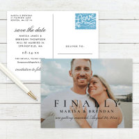 Finally Photo Wedding Save the Date
