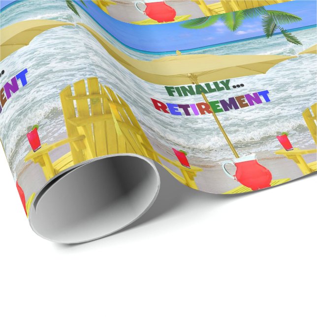 Finally...Retirement Wrapping Paper (Roll Corner)