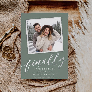 Finally Snapshot Photo Save the Date