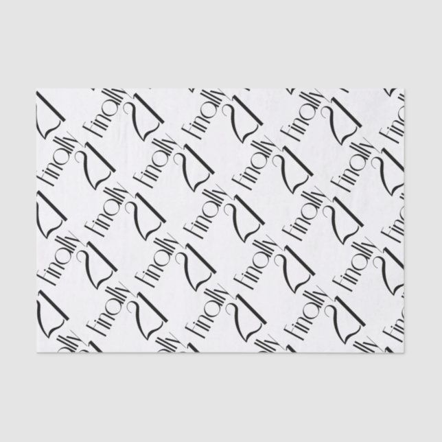 Finally Twenty One Tissue Paper (Front)