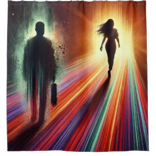 Finally Walking Away from Him Shower Curtain