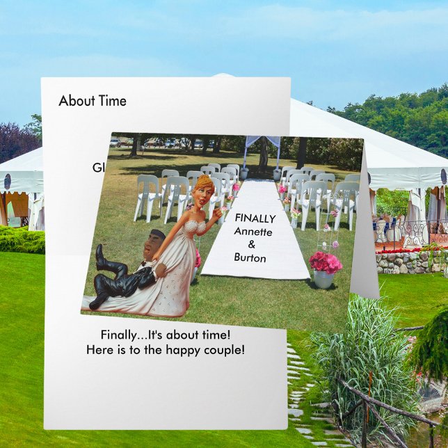 Finally Wedding Funny Interracial Couple Greeting Card (Finally Wedding Funny Interracial Couple Greeting Card)