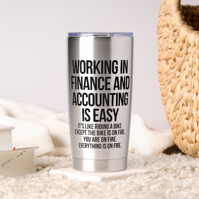 Finance and accounting insulated tumbler (Living Room (Rotated))