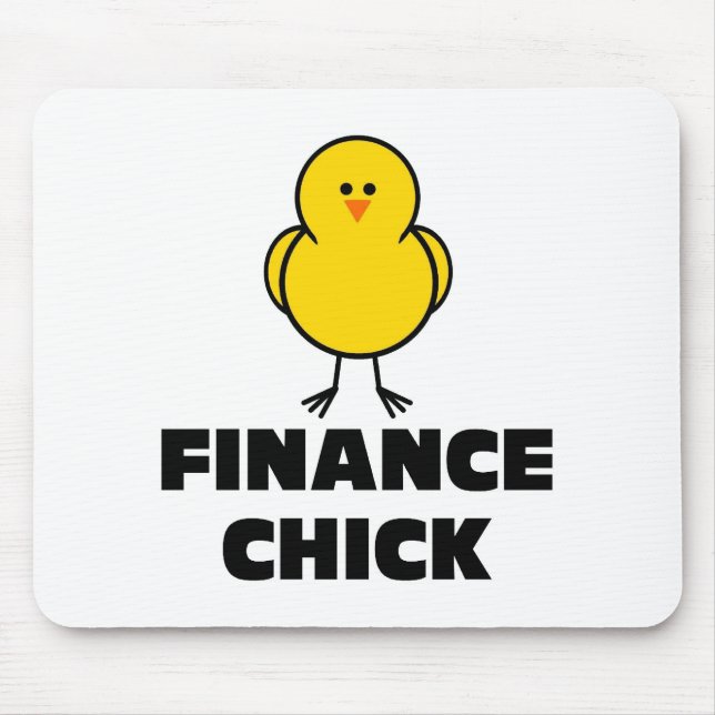 Finance Chick Mouse Mat (Front)