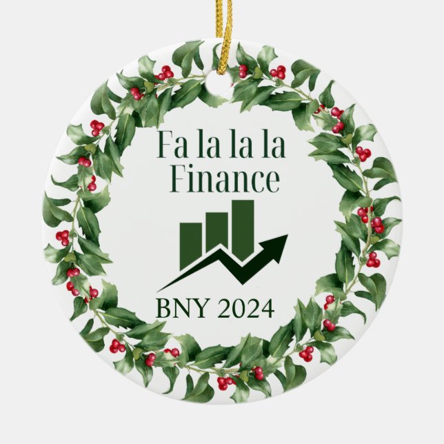 Finance Christmas Ornament (Front)