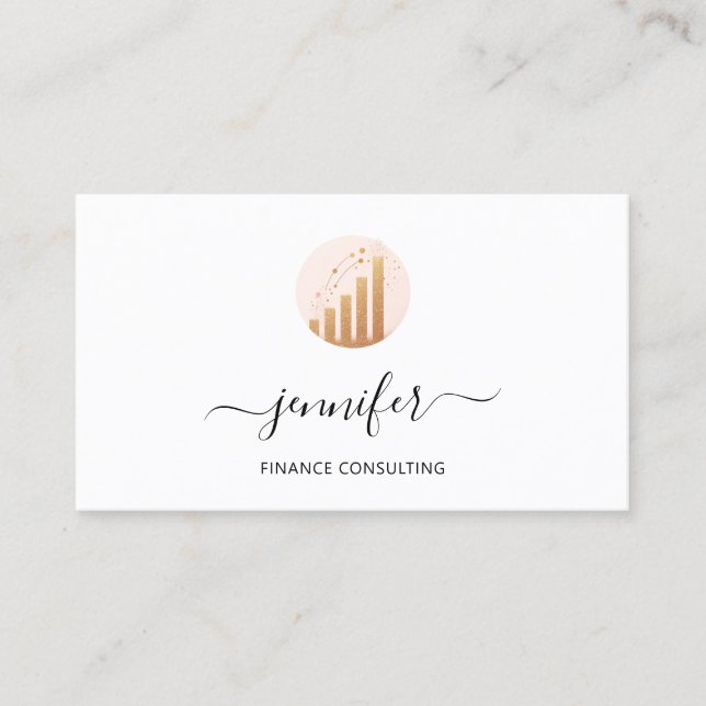 Finance Consulting Broker Accountant Bitcoins Business Card (Front)