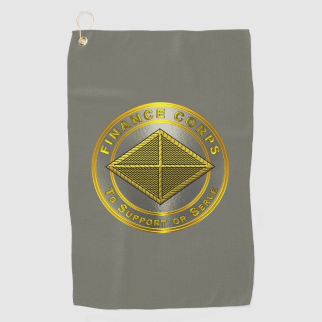 Finance Corps  Golf Towel (Front)