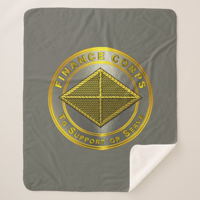 Finance Corps  Sherpa Blanket (Front)