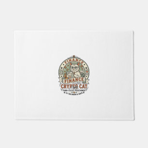 Finance Crypto Cat Finance Crypto Cat Vintage Vect Doormat