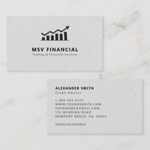 Finance Dealer Trader Sleek Modern Professional Business Card