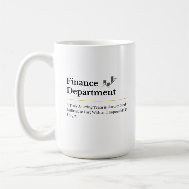 Finance Department Coffee Mug  (Left)