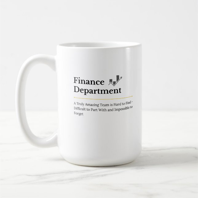 Finance Department Coffee Mug (Left)
