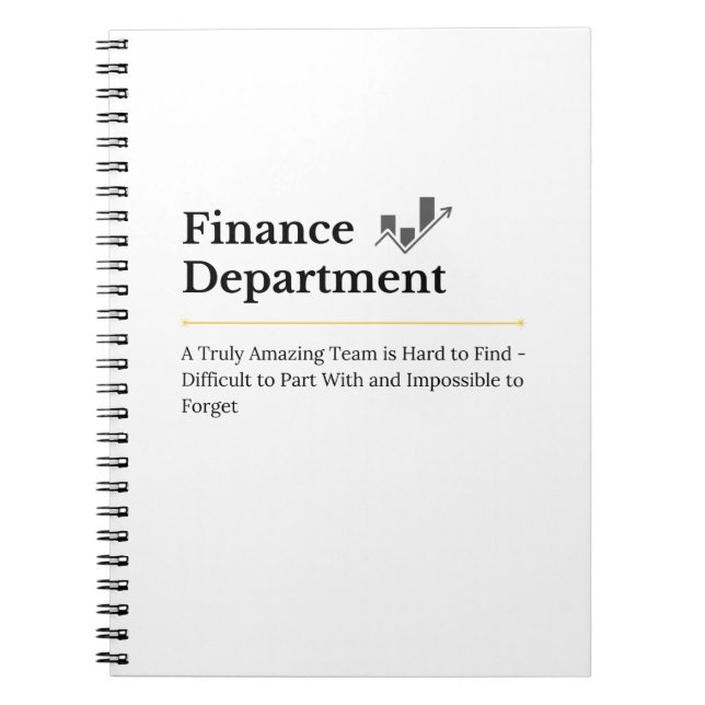 Finance Department  Notebook (Front)