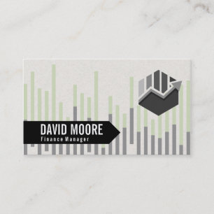 Finance   Graph Chart Icon Business Card