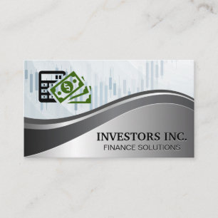 Finance Logo   Graph Business Card