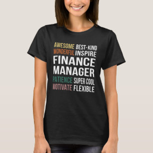 Finance Manager Appreciation T-Shirt