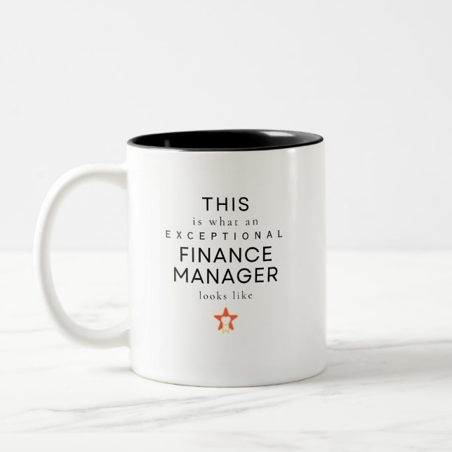 Finance Manager Two-Tone Coffee Mug (Left)