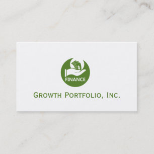 Finance Money Logo   Investments Business Card