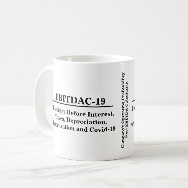 Finance New EBITDA Business Operating Calculation Coffee Mug (Front Left)