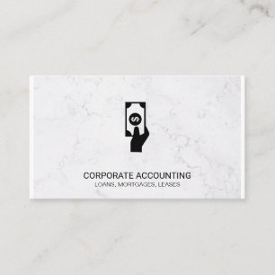 Financial Accounting   Marble   Investing Business Card