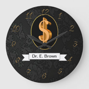 Financial Adviser Large Clock