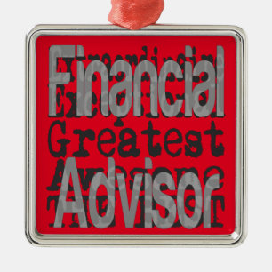 Financial Advisor Extraordinaire Metal Tree Decoration
