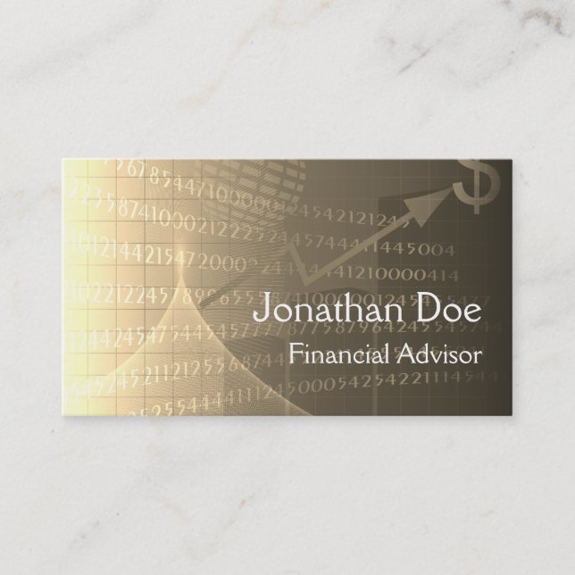 Financial Advisor Personal Card (Front)